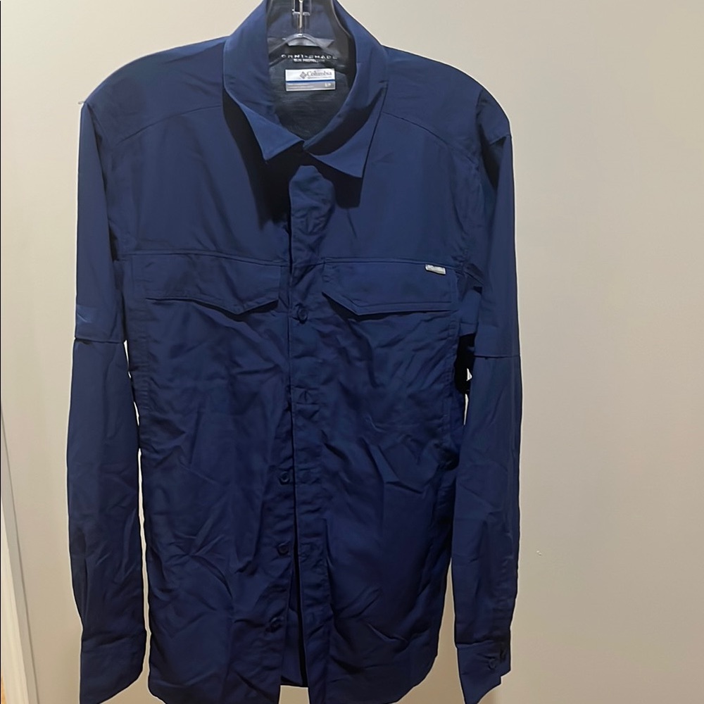 Columbia Blue Lightweight Shirt Jacket